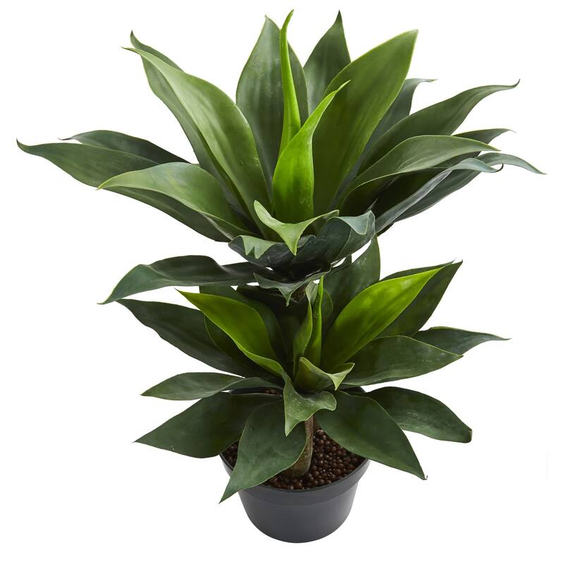 29" Double Agave Succulent Artificial Plant