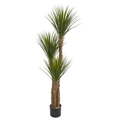 Nearly Natural 57-inch Yucca Artificial Tree