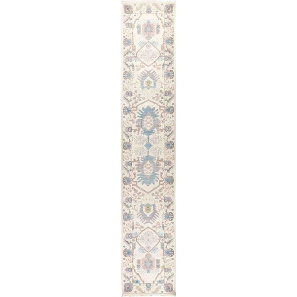 Eclectic, Hand Knotted Area Rug - 2' 7" x 14' 3" - 2'7" x 14'3" Runner