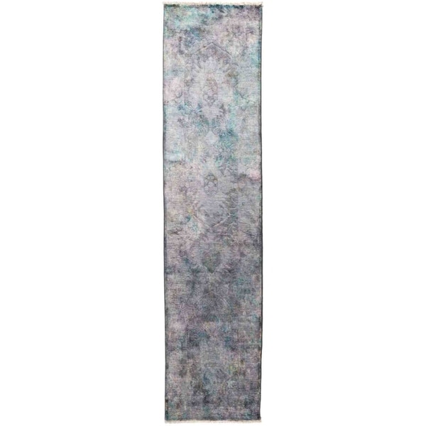 Vibrance, Hand Knotted Area Rug - 2' 7" x 10' 2" - 2'7" x 10'2" Runner