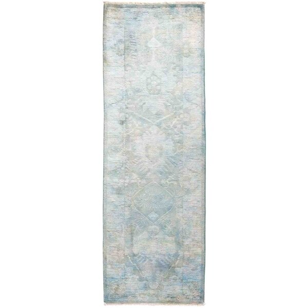 Vibrance, Hand Knotted Area Rug - 2' 7" x 8' 0" - 2'7" x 8' Runner