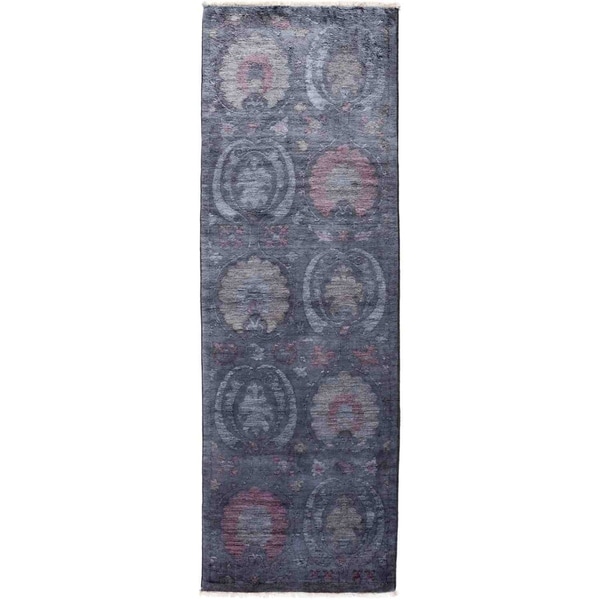 Vibrance, Hand Knotted Area Rug - 2' 9" x 8' 2" - 2'9" x 8'2" Runner