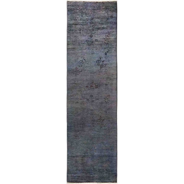 Vibrance, Hand Knotted Area Rug - 2' 7" x 9' 7" - 2'7" x 9'7" Runner