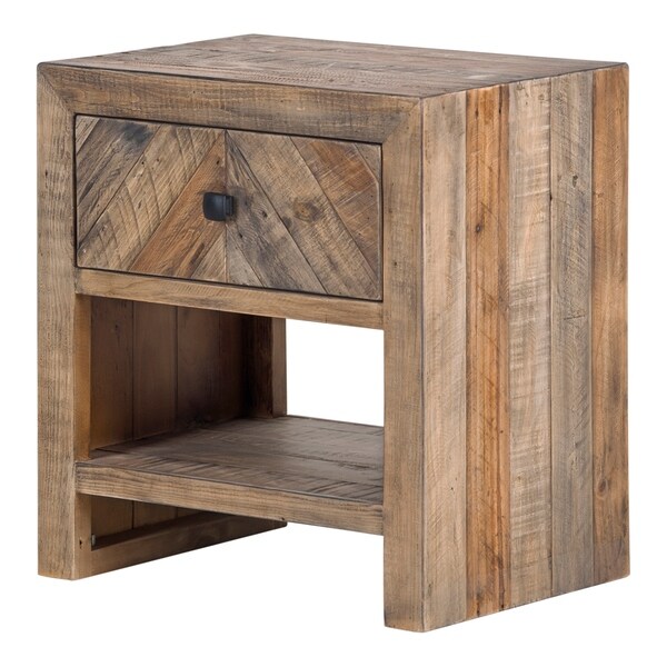 barn wood night stand