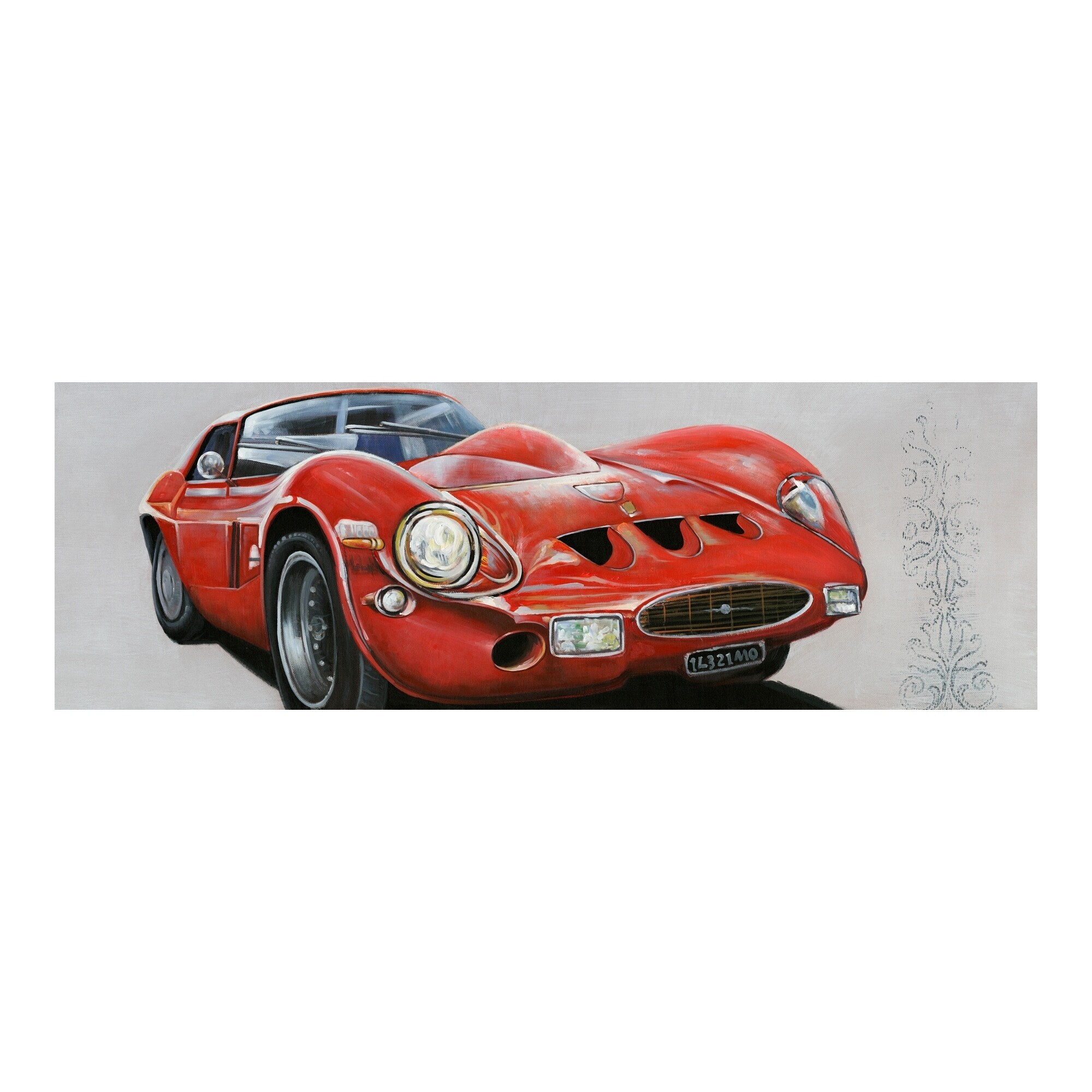 Shop Aurelle Home Transitional Car Painting Wall Decor Multi