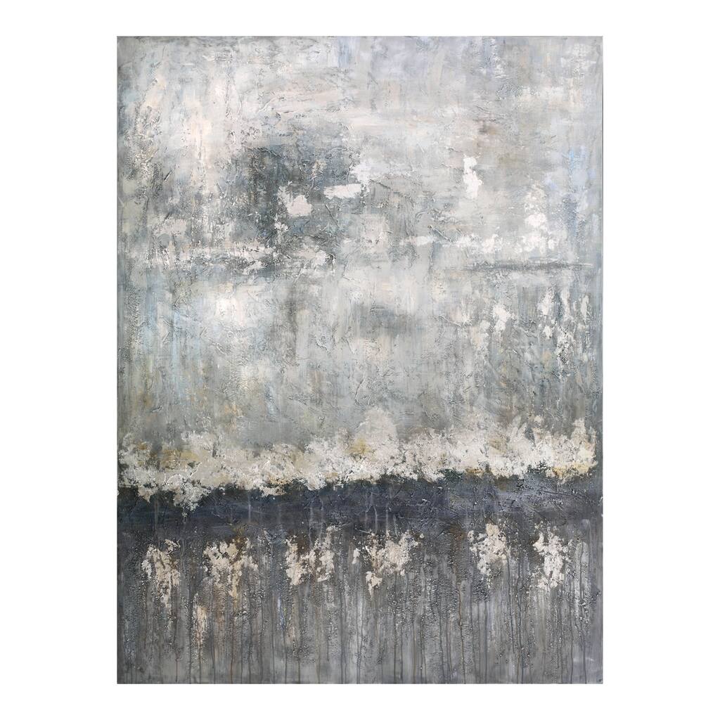 Aurelle Home Textured Acrylic Abstract Wall Decor - Multi-color