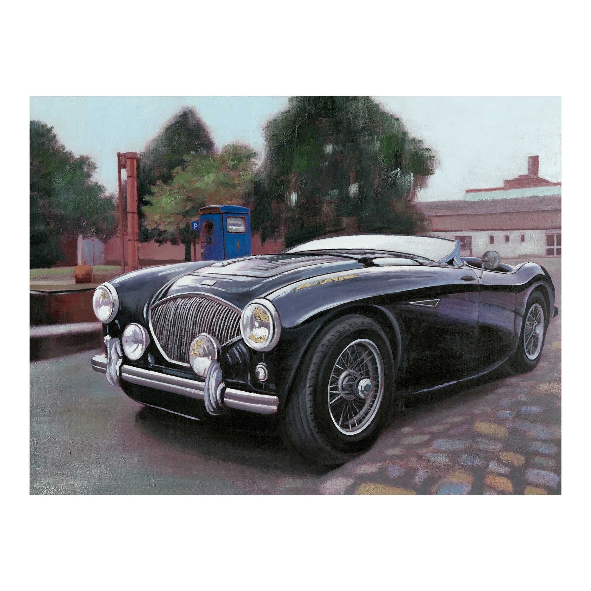 Shop Aurelle Home Transitional Car Painting Wall Decor Multi
