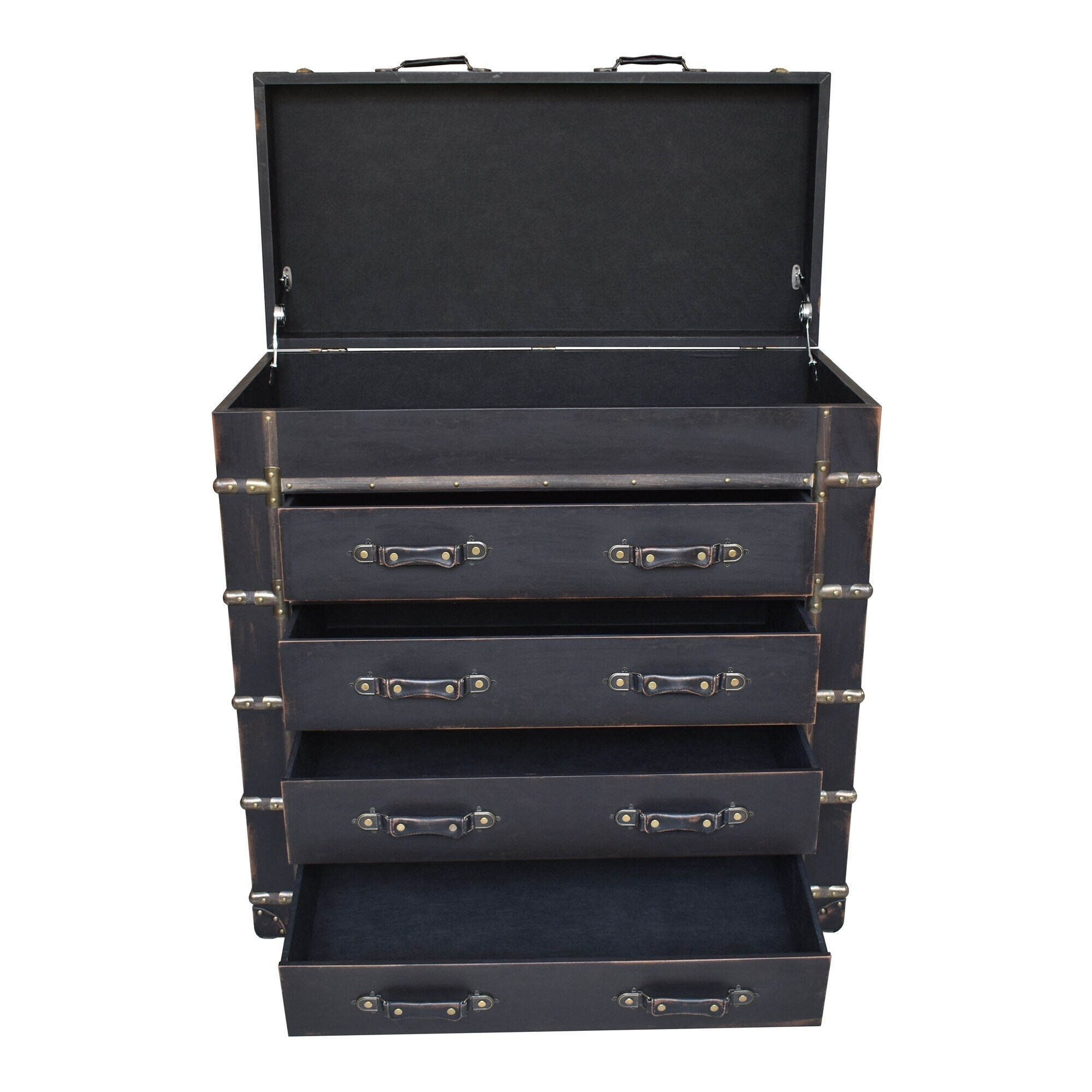 Shop Aurelle Home Darla Trunk Style Modern Chest On Sale