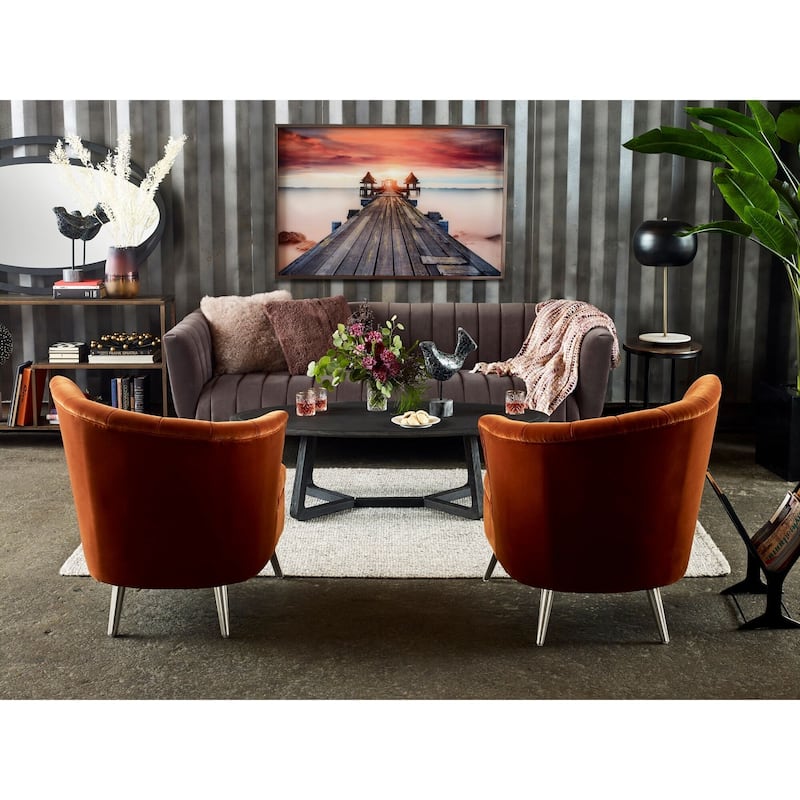 Aurelle Home Modern Brown and Black Magazine Holder