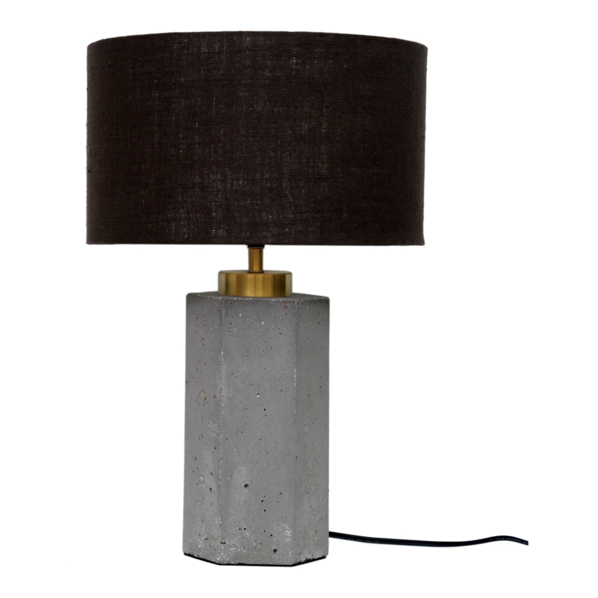 brass industrial table lamp