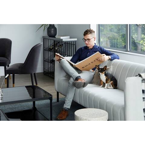 Aurelle Home Scandinavian Clean Line Modern Sofa