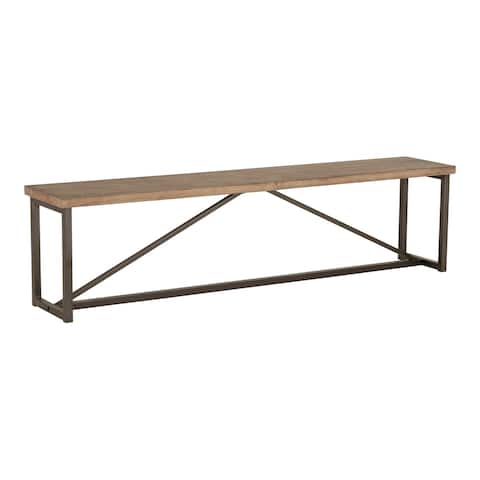 Aurelle Home Reclaimed Pine Transitional Bench