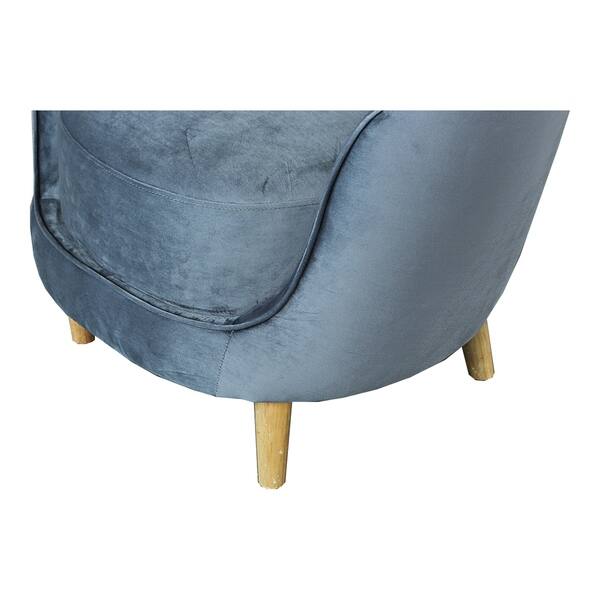 Aurelle Home Velvet Art Deco Contemporary Accent Chair Overstock 26041386