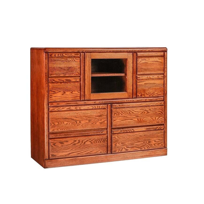 Bullnose Dresser w/ Beveled Glass Door 48W X 41H X 18D