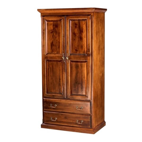 Shop Traditional Antique Wardrobe 36w X 72h X 21d W Two Drawers