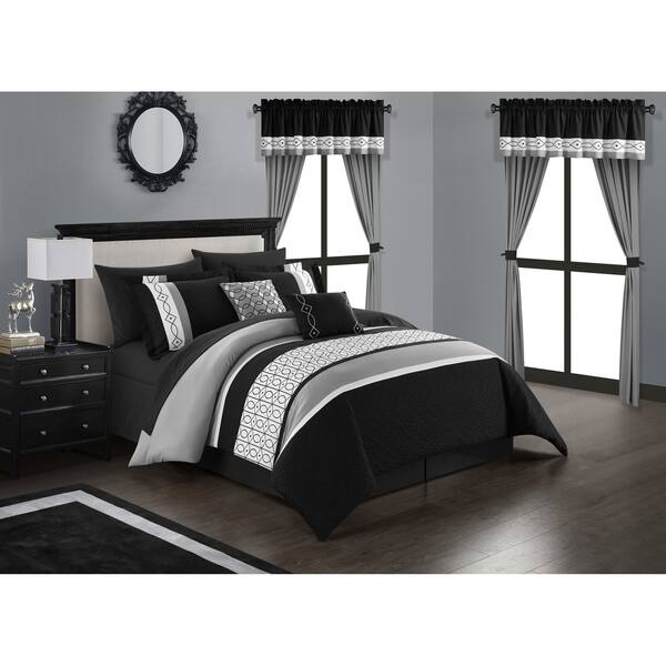 Shop Chic Home Mykie 20 Piece Comforter Set Color Block