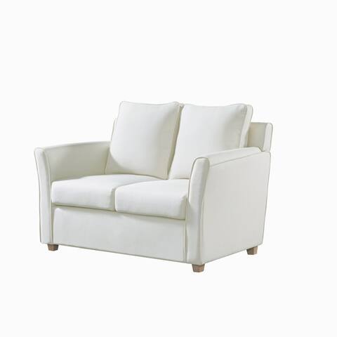 Furniture of America Golt Contemporary Upholstered Flared-arm Loveseat