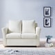 preview thumbnail 9 of 20, Golt Contemporary Upholstered Flared-arm Loveseat by Furniture of America
