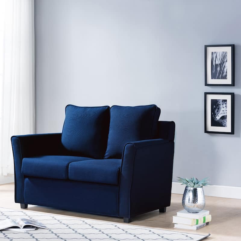 Golt Contemporary Upholstered Flared-arm Loveseat by Furniture of America