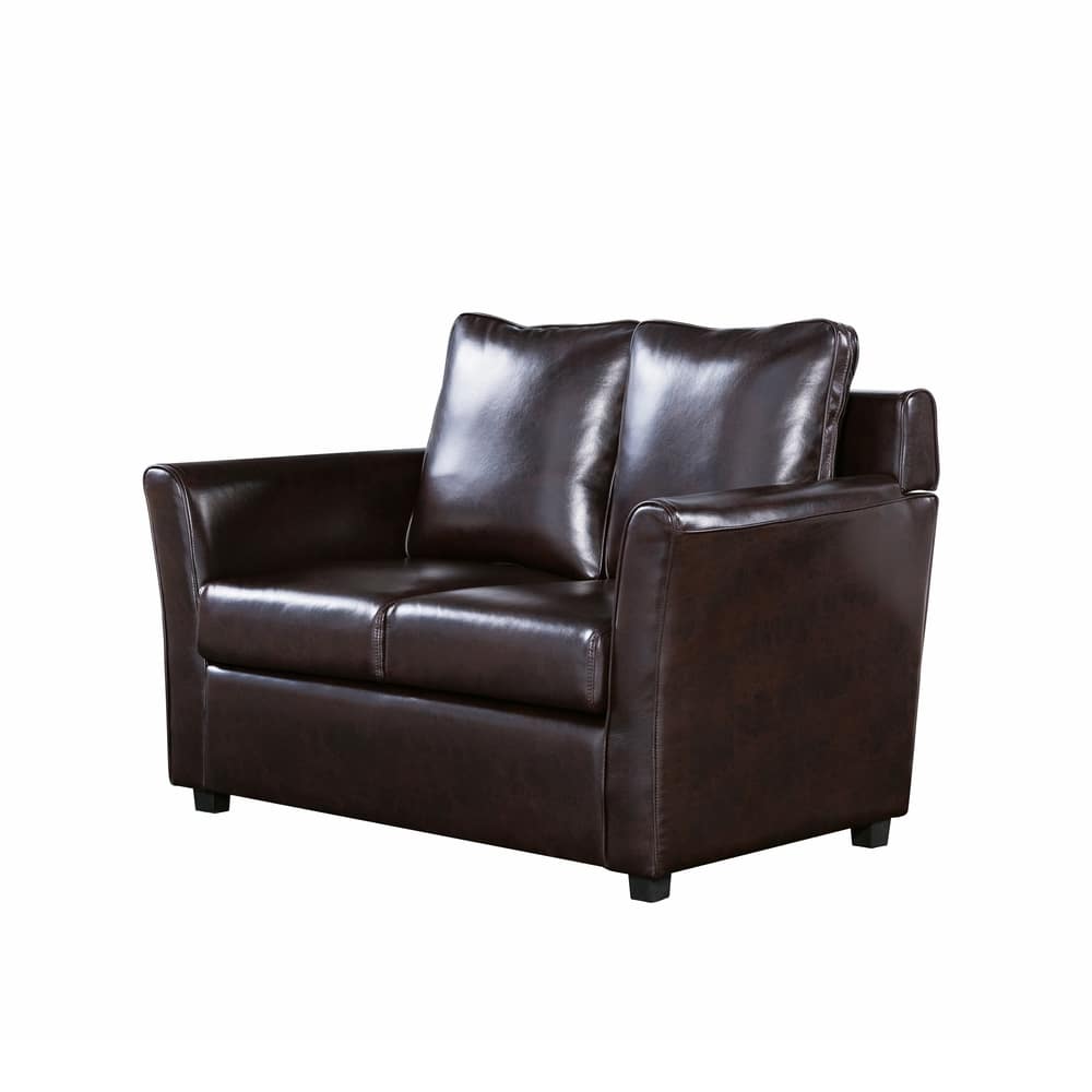 Golt Contemporary Upholstered Flared-arm Loveseat by Furniture of America