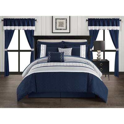 Blue Color Block Chic Home Comforter Sets Find Great Bedding Deals Shopping At Overstock