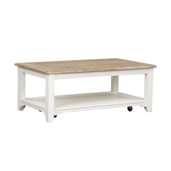 Summerville Soft Whitewash Wood 3 Piece Coffee And End Summerville Soft Whitewash Wood 3 Piece Coffee And End