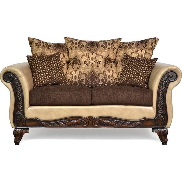 Bryce Two Piece Sofa And Loveseat Set Brown Bryce Two Piece Sofa And Loveseat Set Brown