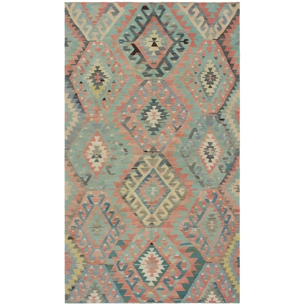 eCarpetGallery Flat-weave Sivas Dark Copper Wool Kilim - 5'9 x 10'4