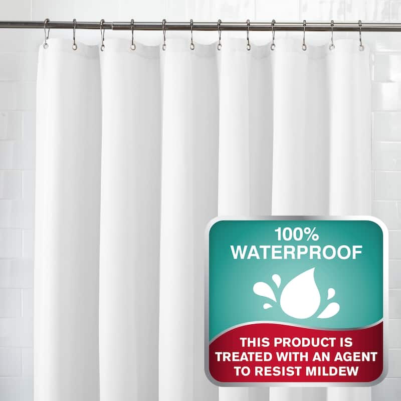 Maytex Waterproof Fabric Shower Curtain or Liner