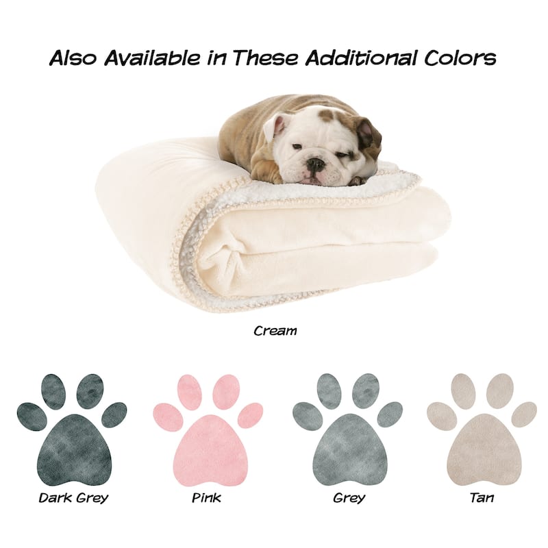 Waterproof Pet Blanket 60inx50in Plush Throw Protects Furniture by Petmaker