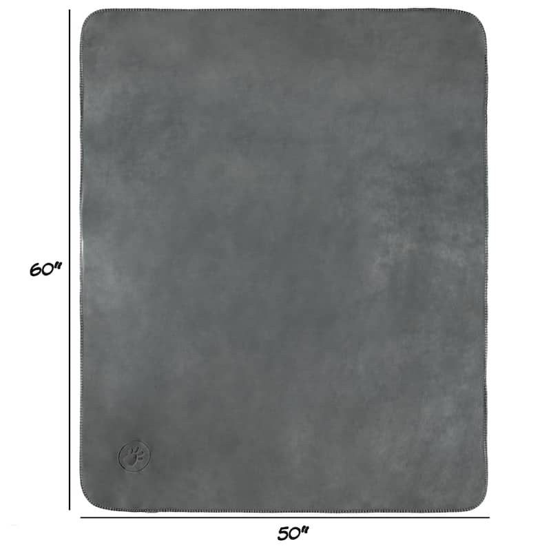 Waterproof Pet Blanket 60inx50in Plush Throw Protects Furniture by Petmaker