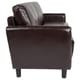 Belmont Modern Brown Leather Sofa - Bed Bath & Beyond - 26042568