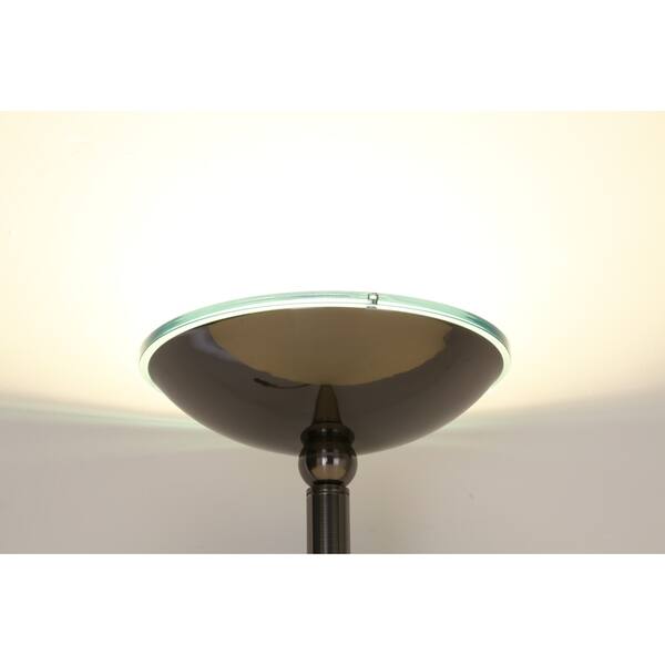 Shop Artiva Saturn Ii Led Torchiere Floor Lamp With Reading Light