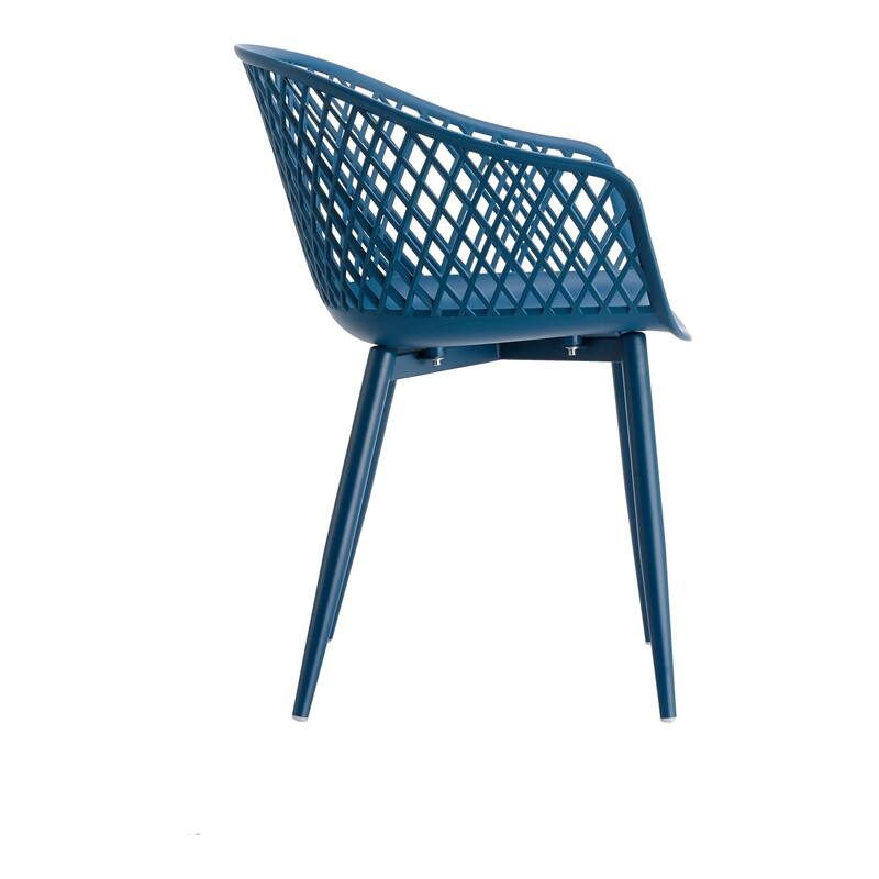 Aurelle Home Piola Waterproof Modern Outdoor Chairs (Set of 2) - 23 x 24 x 32