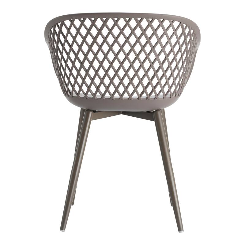 Aurelle Home Piola Waterproof Modern Outdoor Chairs (Set of 2) - 23 x 24 x 32