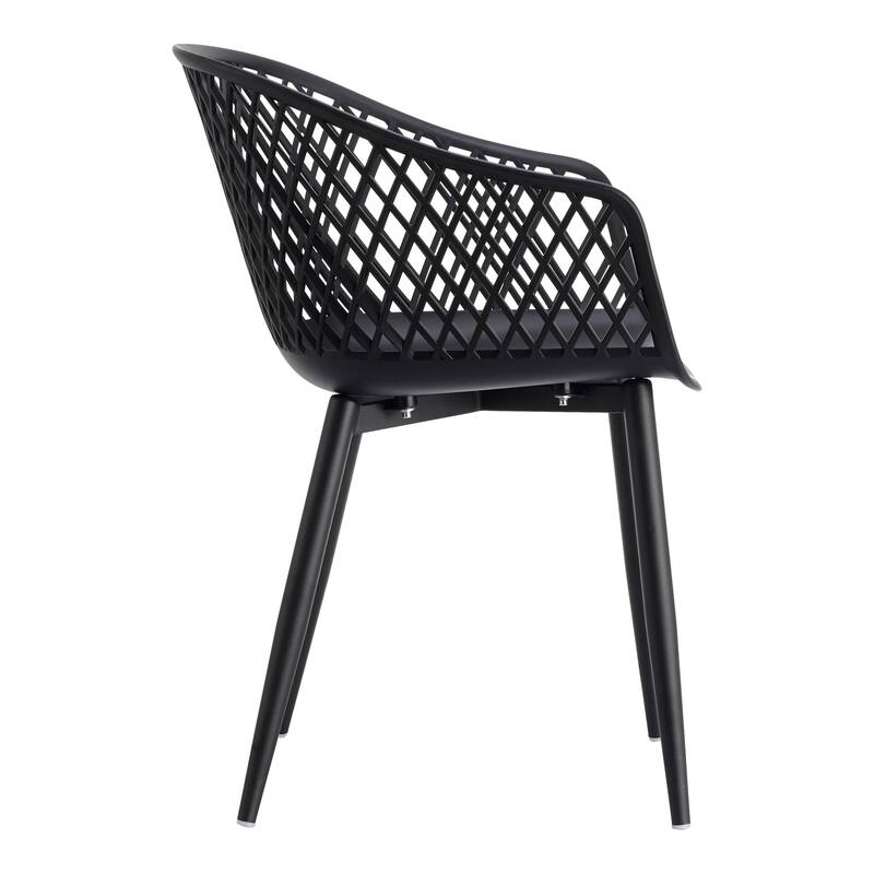 Aurelle Home Piola Waterproof Modern Outdoor Chairs (Set of 2) - 23 x 24 x 32