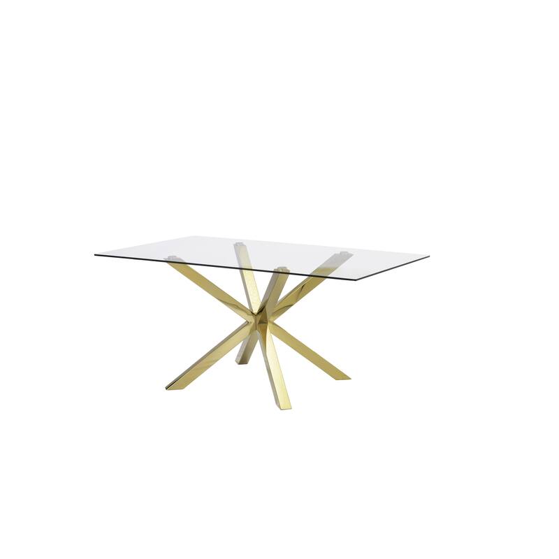 Best Quality Furniture Contemporary Glass 5-piece Dining Set
