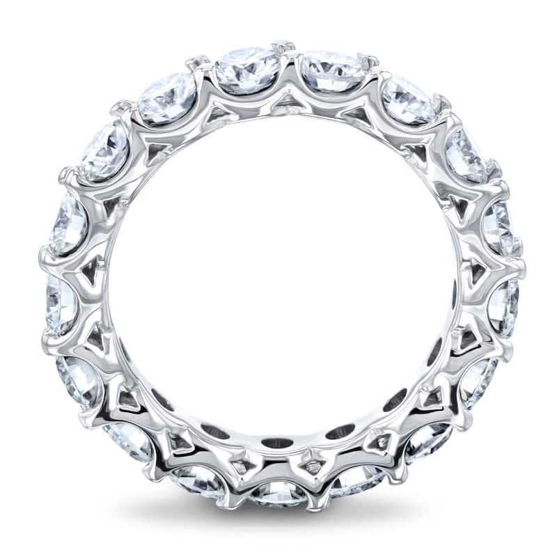 Annello by Kobelli 14k Gold 2-3/4ct.tw Round Moissanite Prong Set Eternity Ring Wedding Band