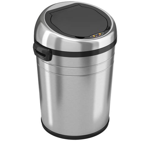 iTouchless 18 Gal. Stainless Steel Motion Sensing Touchless Trash Can