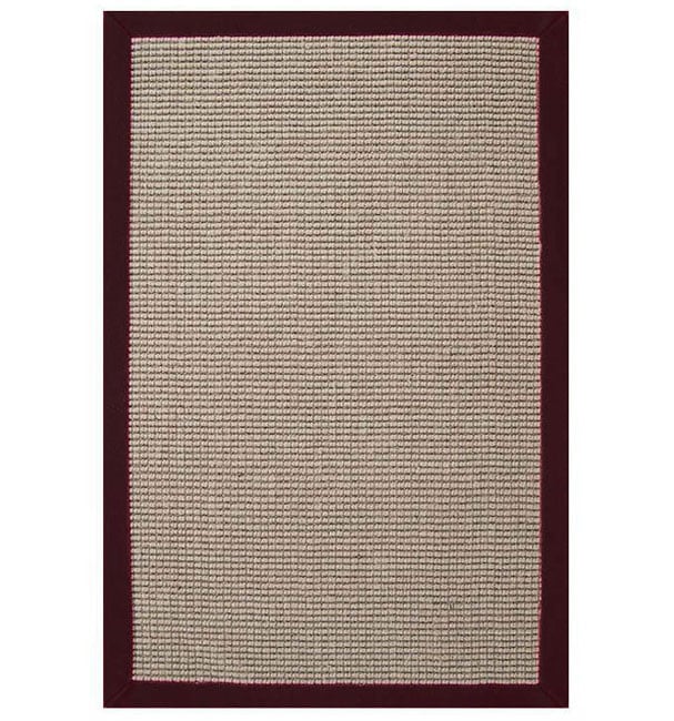 Hand woven Sisal Cherry Brown Border Rug (5 X 8) (brownPattern borderMeasures 0.33 inch thickTip We recommend the use of a non skid pad to keep the rug in place on smooth surfaces.All rug sizes are approximate. Due to the difference of monitor colors, s