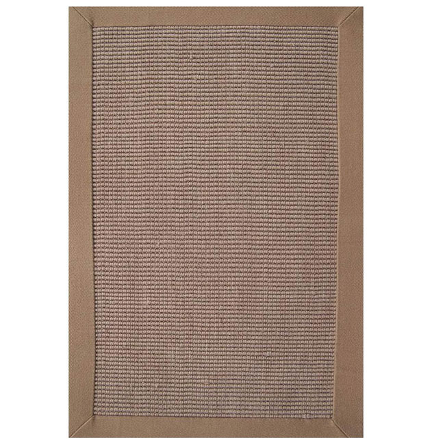 Hand woven Sisal Khaki Border Rug (8 X 10) (BeigePattern borderMeasures 0.33 inch thickTip We recommend the use of a non skid pad to keep the rug in place on smooth surfaces.All rug sizes are approximate. Due to the difference of monitor colors, some ru