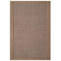 Hand-woven Sisal Khaki Border Rug (8' x 10')
