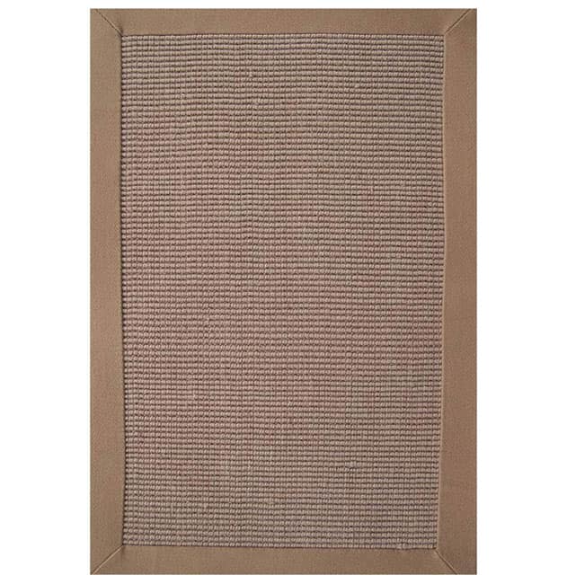 Hand-woven Sisal Khaki Border Rug (8'9 x 12') - 8'9 x 12'