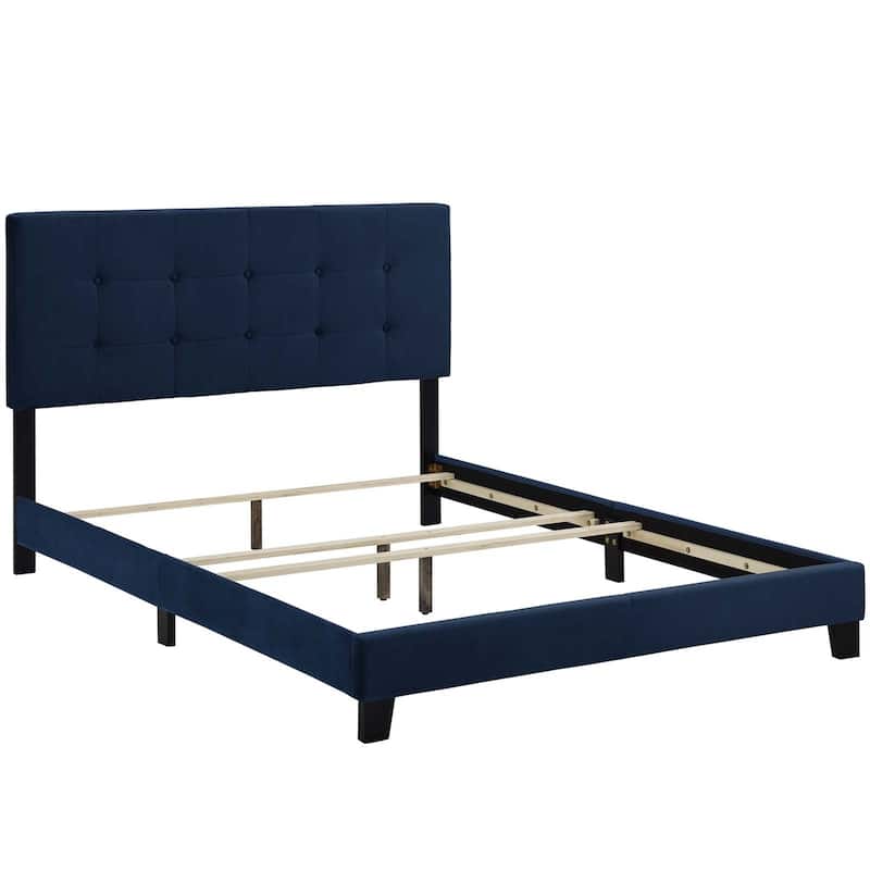 Copper Grove Belimanastir King Upholstered Velvet Bed