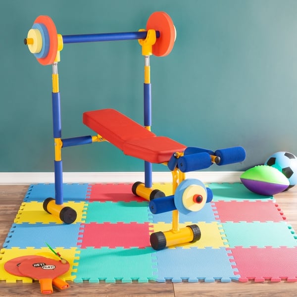 Kids Fitness Exercise Equipment, Adjustable Barbell Toy Set for Kids  Fitness, Children's Play Fitness Exercise Equipment, Kids Workout Equipment  for