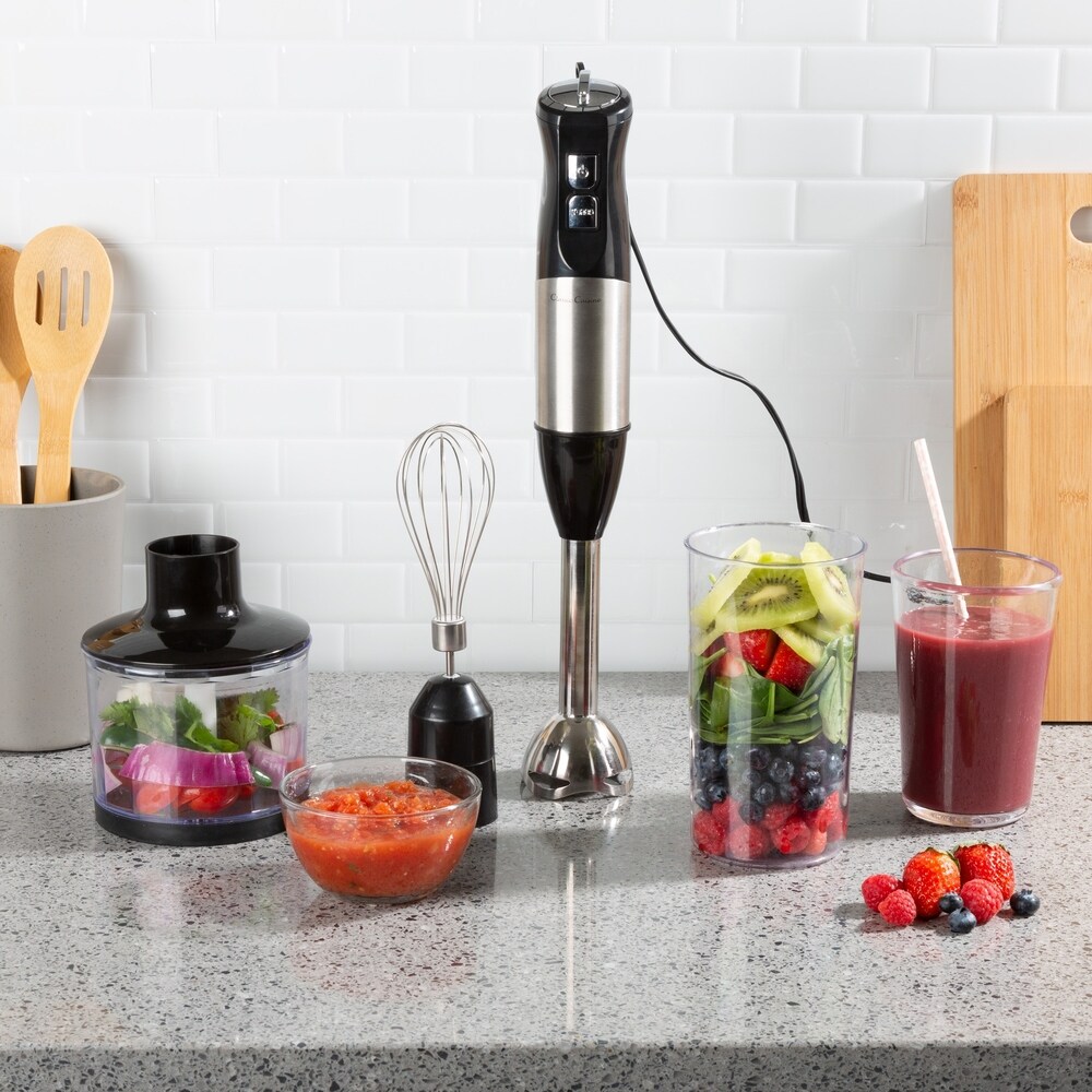 6 Speed Hand Mixer Puck 7 In 1 Immersion Blender With