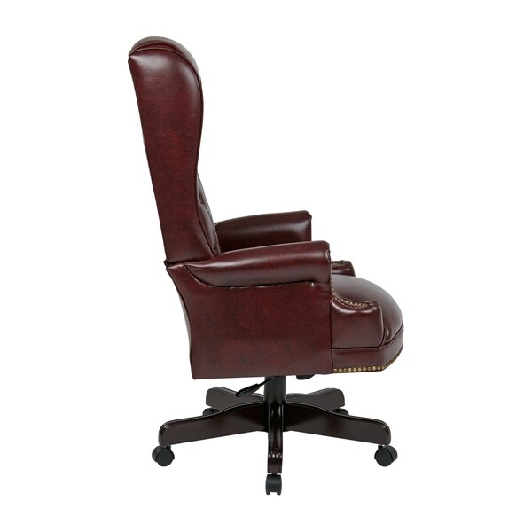 office star products deluxe high back executive leather chair