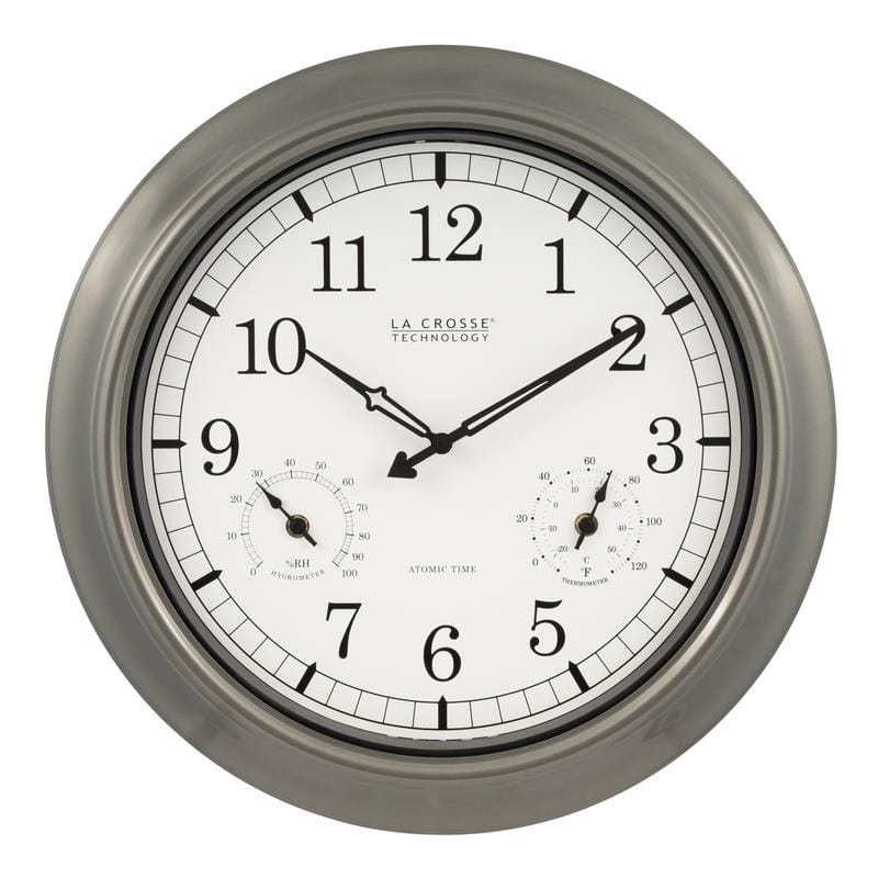 La Crosse Technology WT-3181PL 18-In. In/Out Classic Atomic Clock