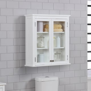 Dorset Bathroom Storage Tower With Open Upper Shelves And Lower