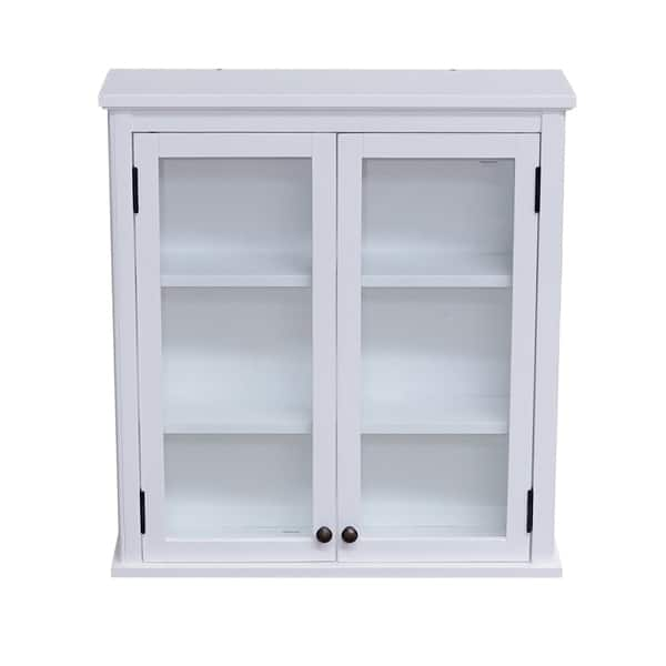 Dorset Bathroom Storage Tower With Open Upper Shelves And Lower